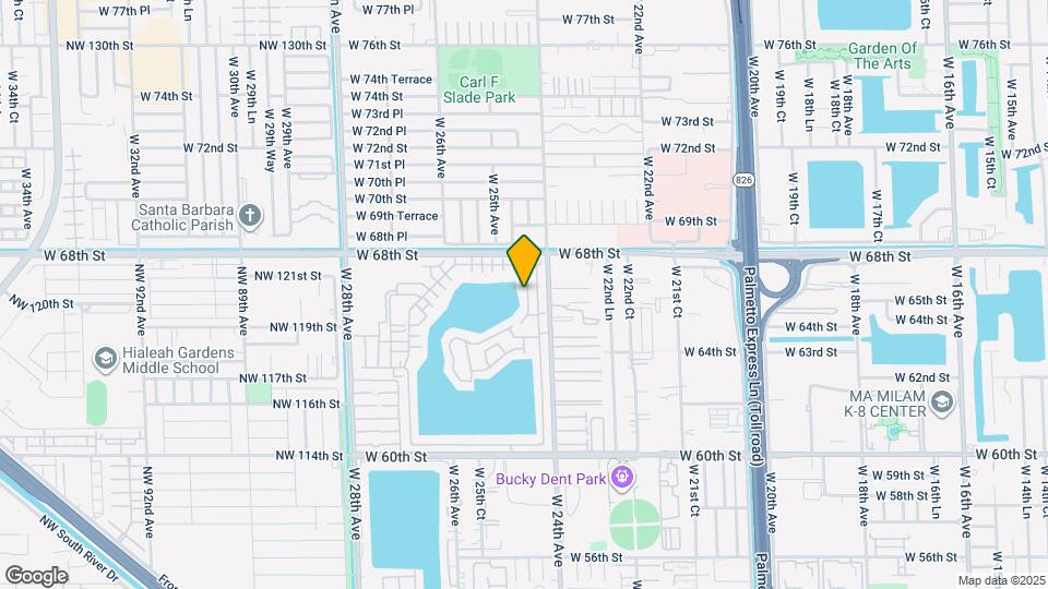 6710 W 24th Ct Map and Location Details