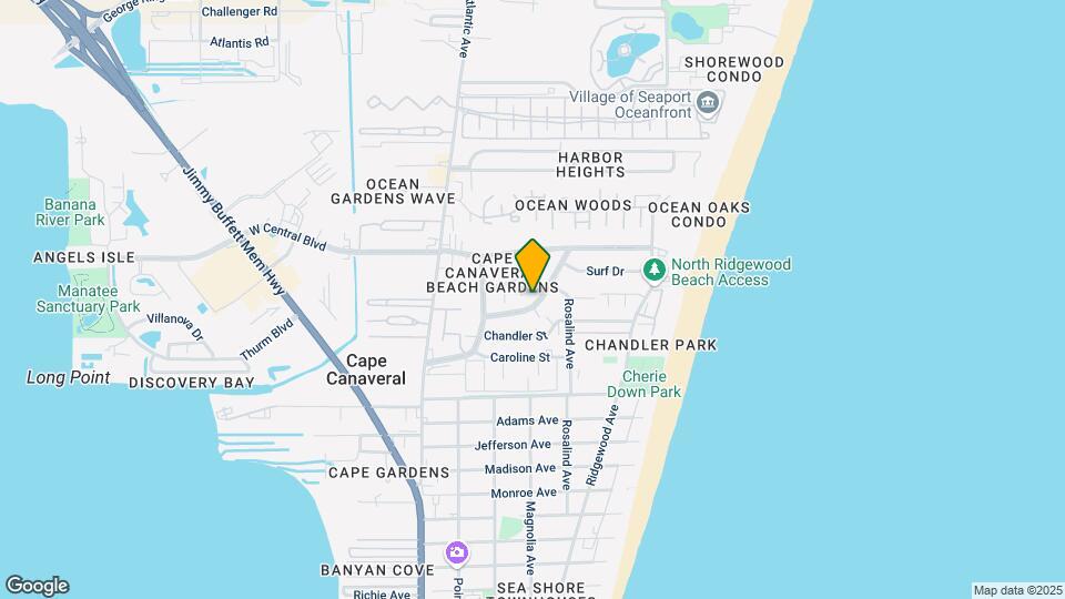 258 Canaveral Beach Blvd Map and Location Details