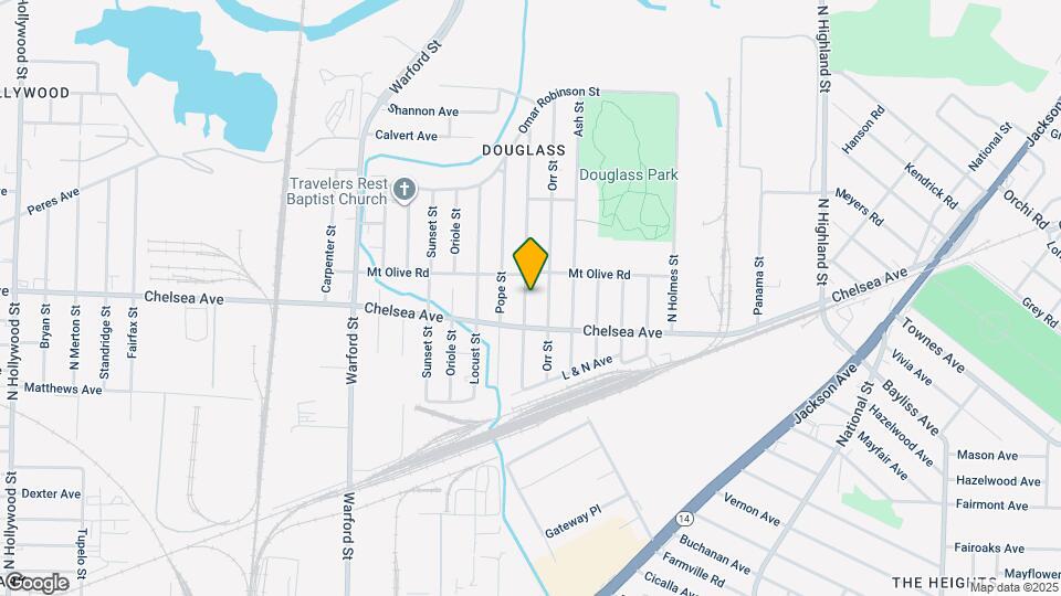 1536 Brookins St Map and Location Details