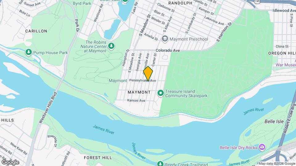 1702 Carter St Map and Location Details