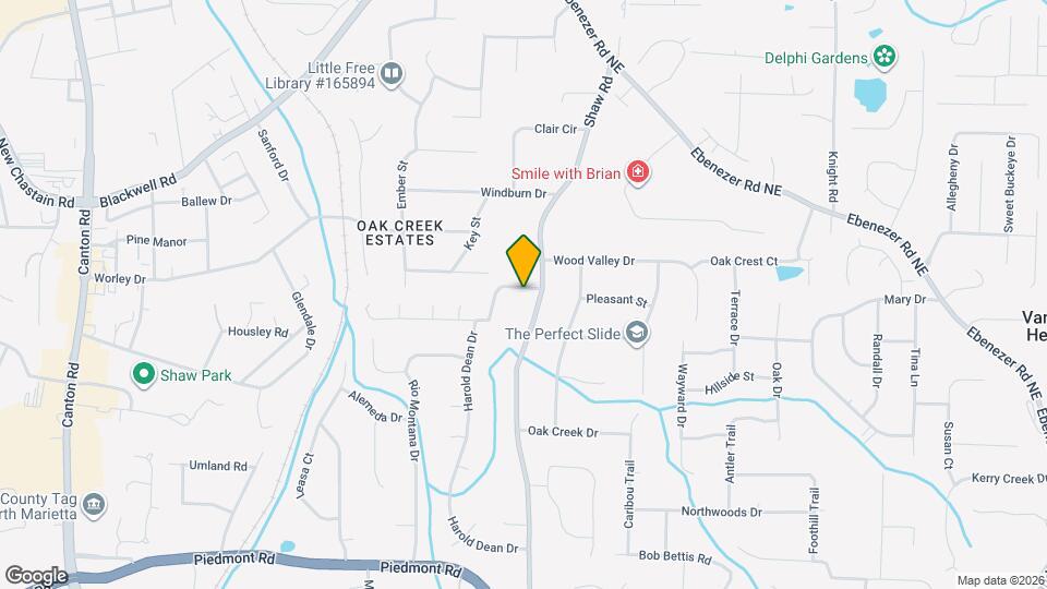 1496 Oak Springs Dr Mapa y Detalles de la Ubicación