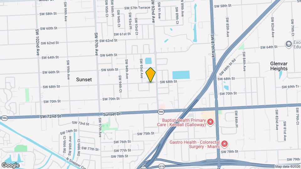 9230 SW 68th St Map and Location Details