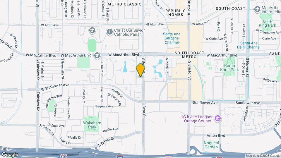 3740 S Bear St Map and Location Details