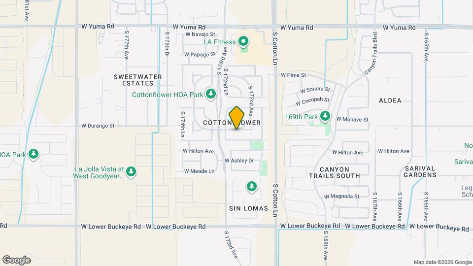 17243 W Durango St Map and Location Details