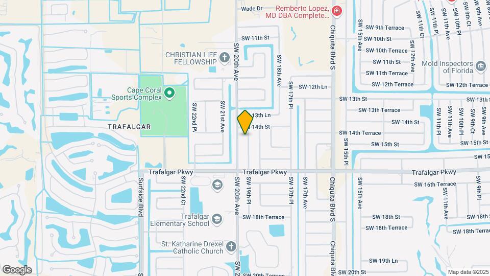 1412 SW 19th Pl Map and Location Details