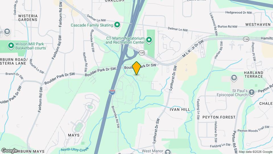 Chastain Pines Apartments Map and Location Details