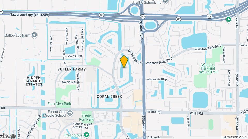 5116 NW 57th Terrace Map and Location Details
