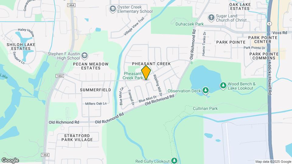 16907 Dusty Mill Dr E Mapa y Detalles de la Ubicación