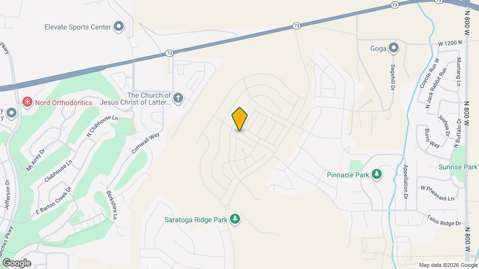 1625 W Talus Ridge Dr Mapa y Detalles de la Ubicación