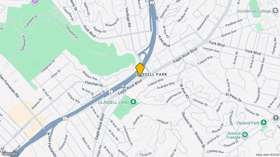 3921 Eagle Rock Blvd Map and Location Details