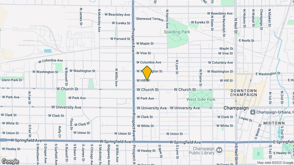 801 W Hill St Map and Location Details