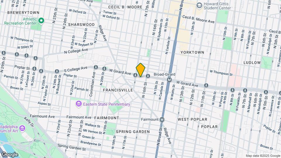 1600 W Girard Ave, Unit 1B-313 Map and Location Details