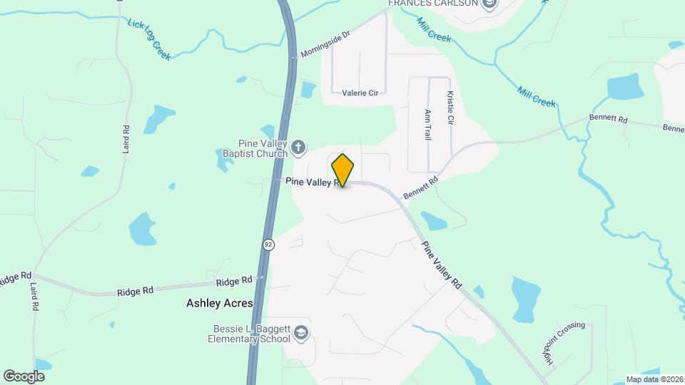 210 Pine Valley Rd Map and Location Details
