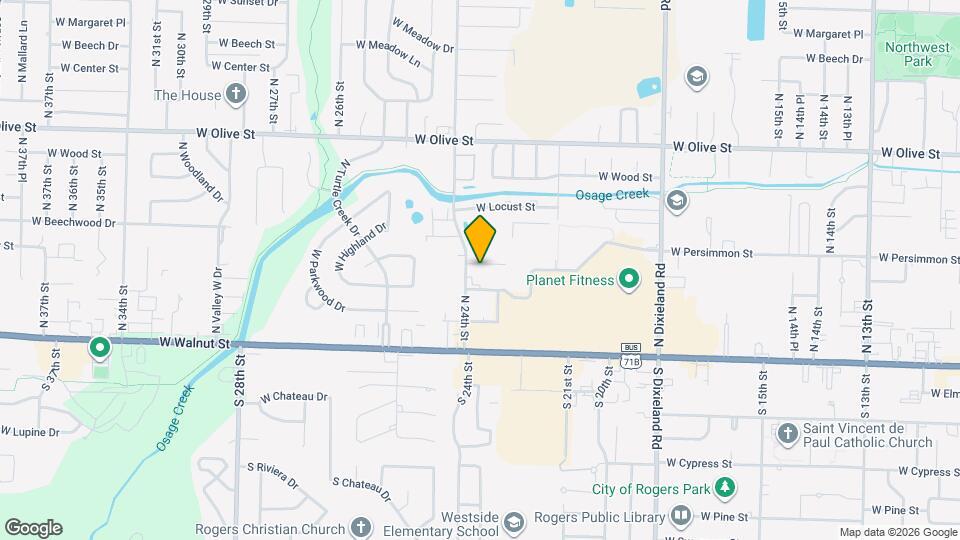 2314 W Persimmon St Map and Location Details