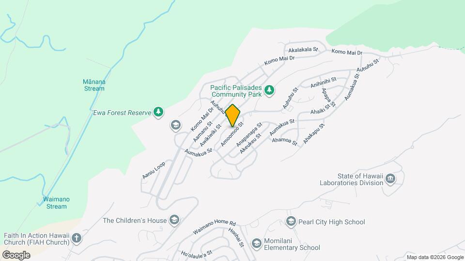 2338 Amoomoo St Map and Location Details