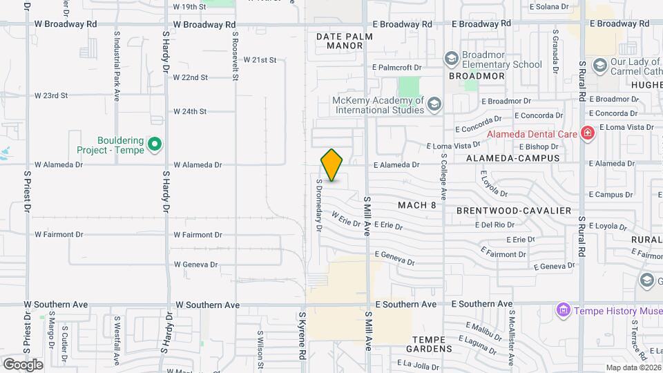121 W Balboa Dr Mapa y Detalles de la Ubicación