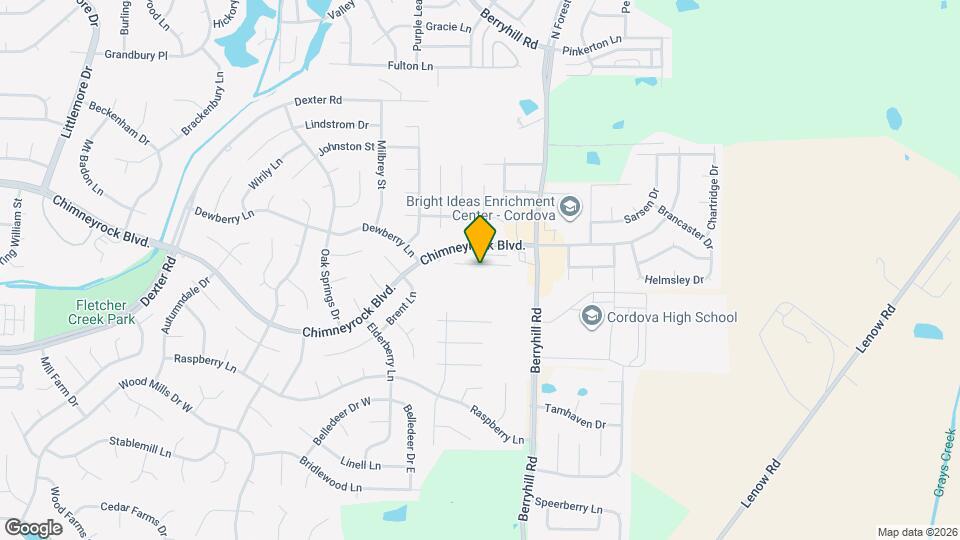 9115 Cinderhill Cove W Map and Location Details