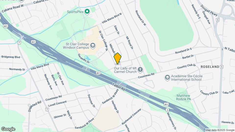 4307 Ashfield Cres Map and Location Details