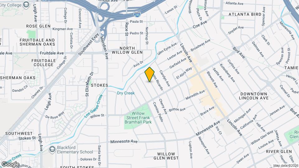 1051 Cherry Ave Map and Location Details