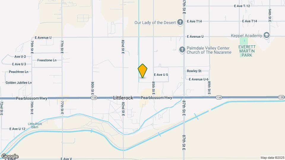 627 E Ave S-8 Map and Location Details