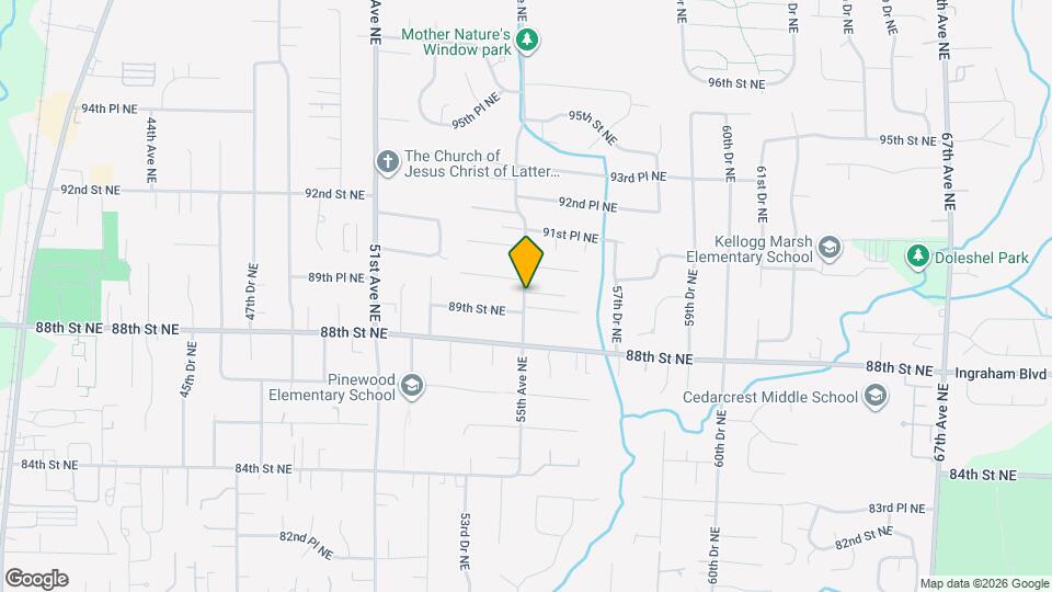 8901 55th Pl NE Map and Location Details