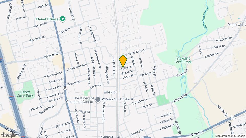 107 Toledo St Mapa y Detalles de la Ubicación