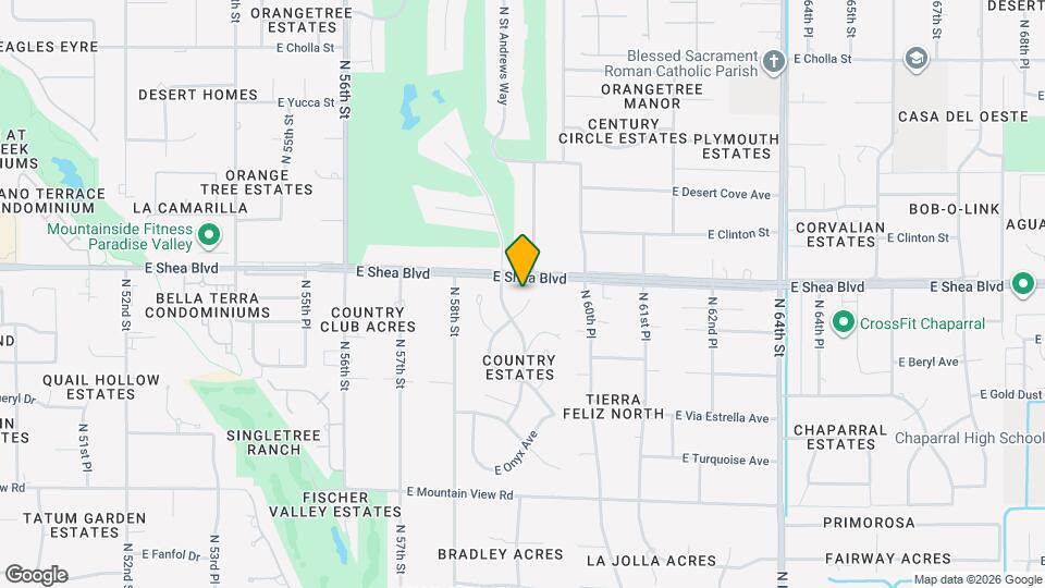 5924 E North Ln Mapa y Detalles de la Ubicación