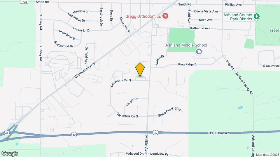 1030 Columbus Cir N Map and Location Details