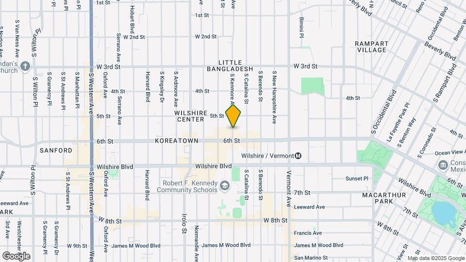 558 S Kenmore Ave Map and Location Details