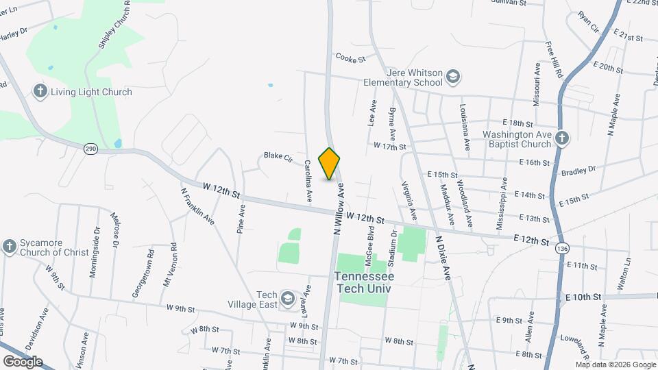 1230 N Willow Ave Mapa y Detalles de la Ubicación