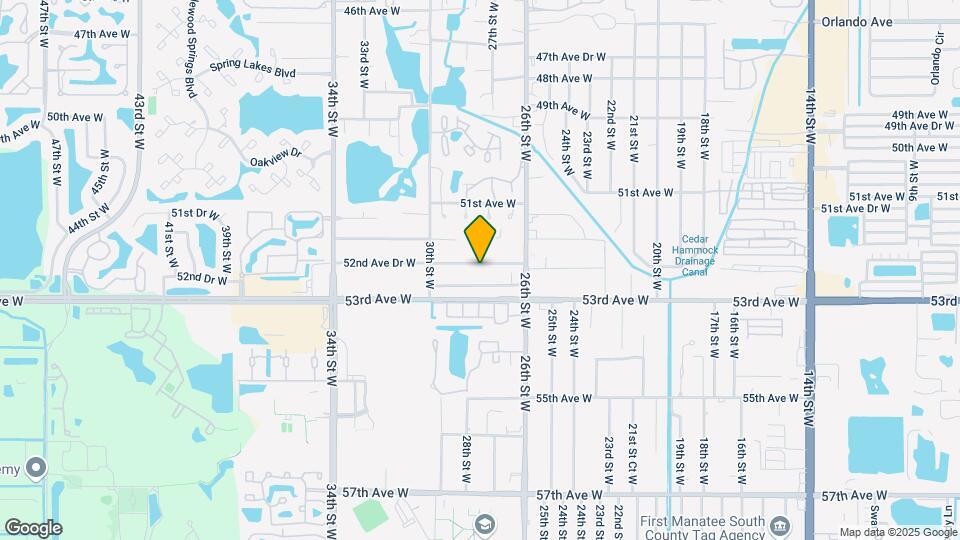 2716 52nd Ave Dr W Map and Location Details