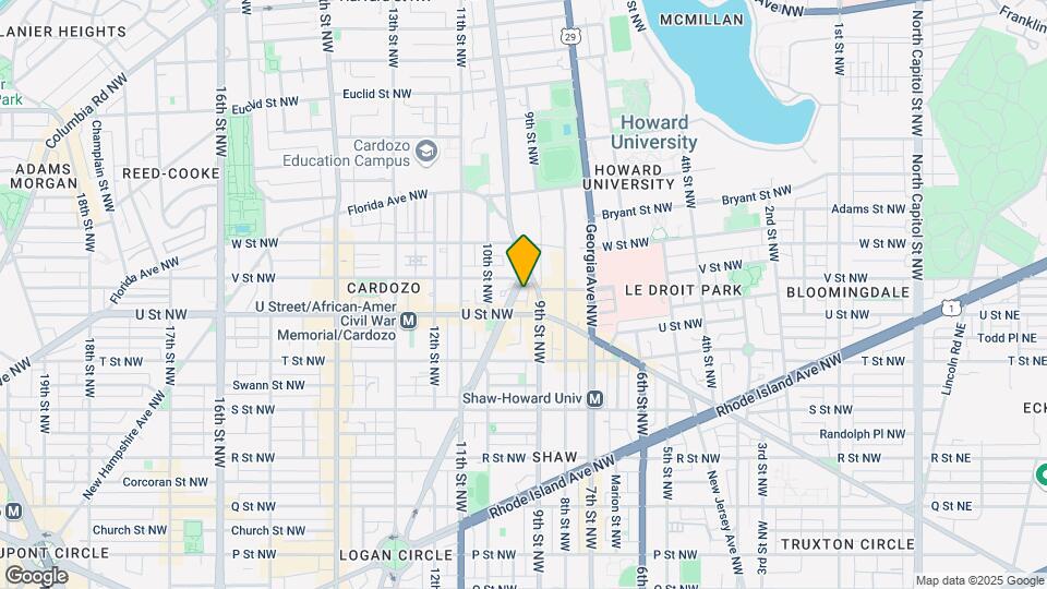 2015 Vermont Ave NW Map and Location Details