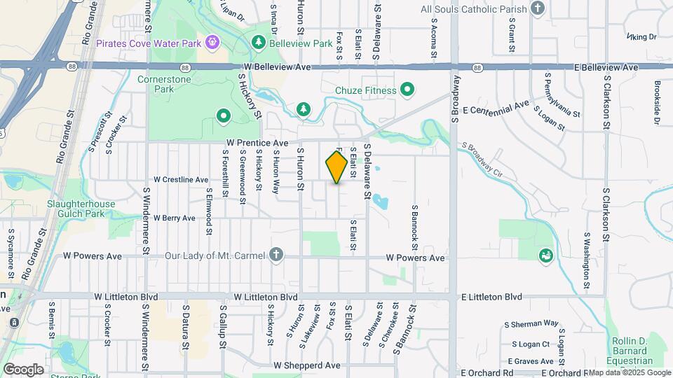 5417 S Fox St Mapa y Detalles de la Ubicación