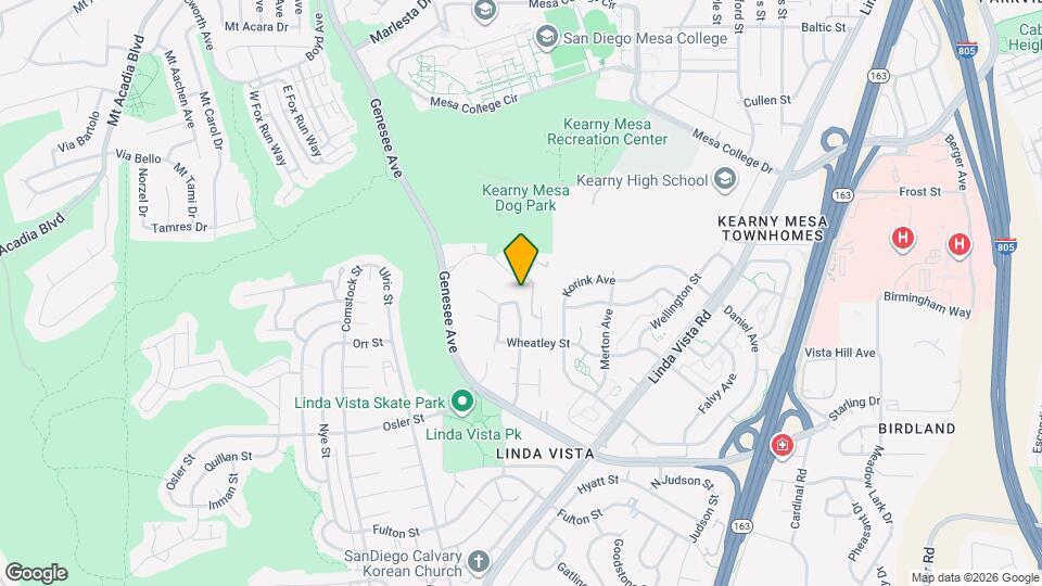 2891 Whitney St Map and Location Details