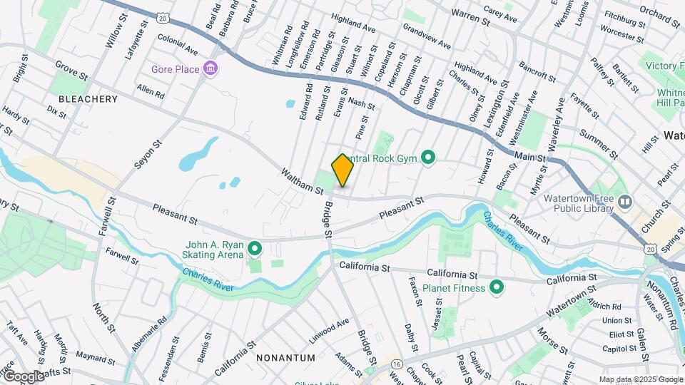 95 Waltham St Map and Location Details