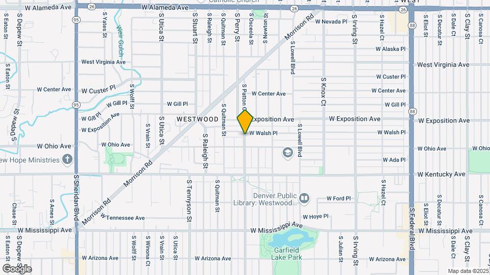 754 S Patton Ct Map and Location Details