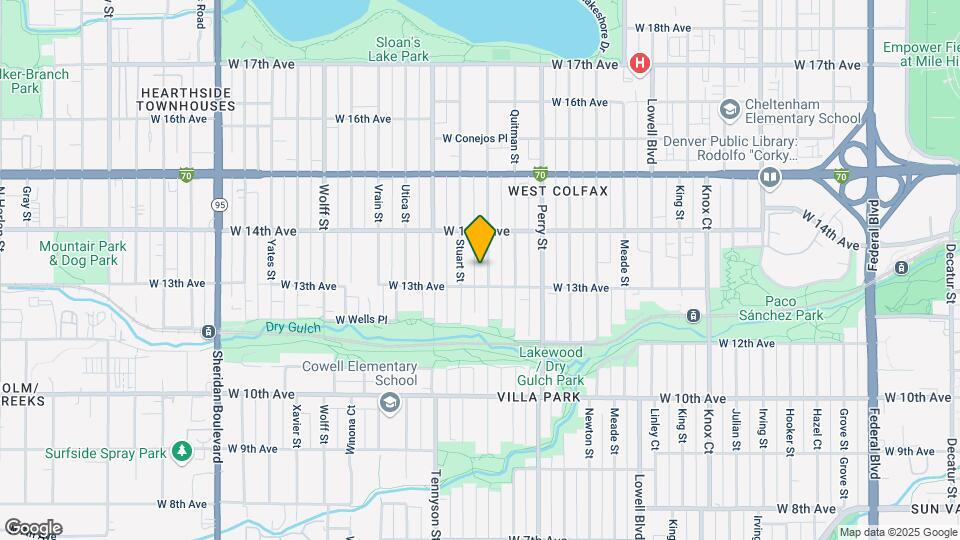 1331 N Raleigh St Map and Location Details