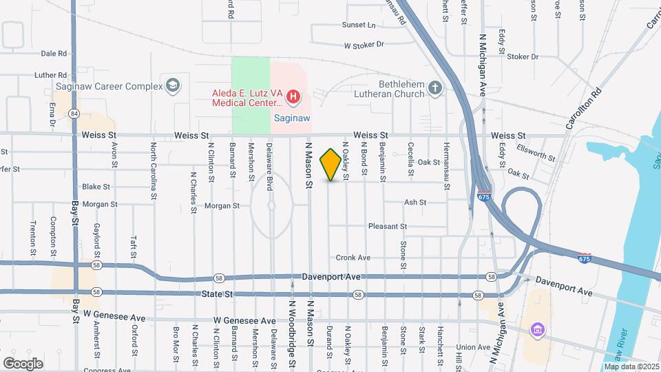 1321 Reed St Map and Location Details