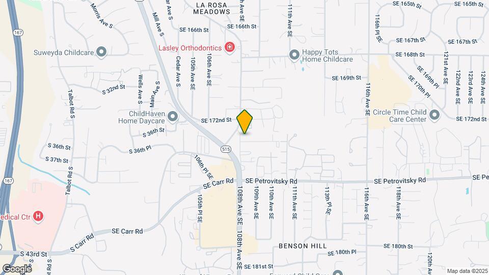 10804 SE 173rd St Map and Location Details