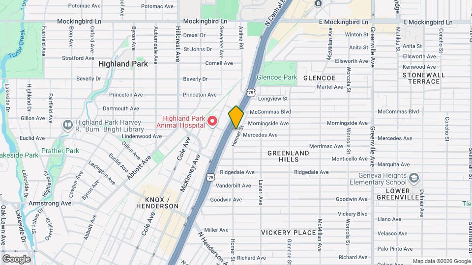 3303 Homer St Map and Location Details