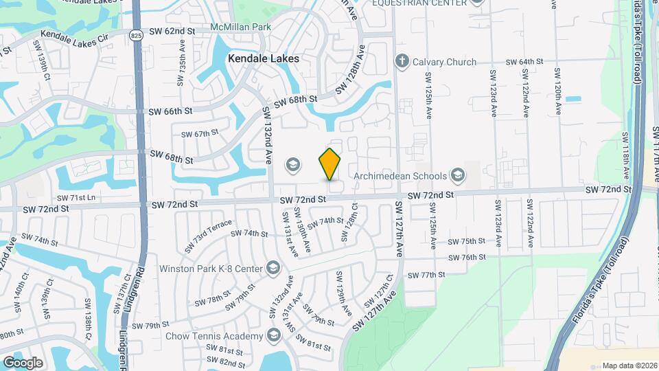 7101 SW 129th Ave Map and Location Details