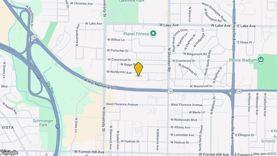 913 W Stratford Dr Map and Location Details