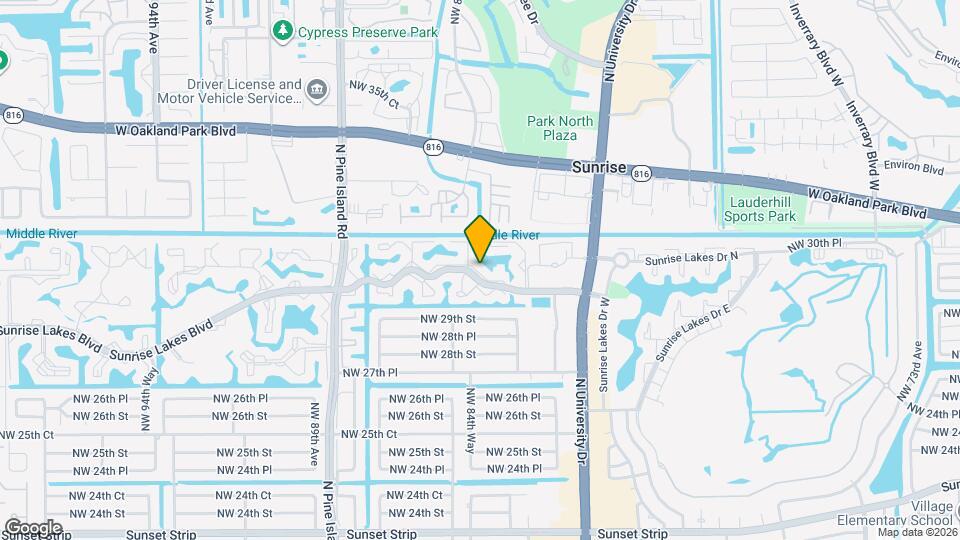 8200 Sunrise Lakes Blvd Map and Location Details