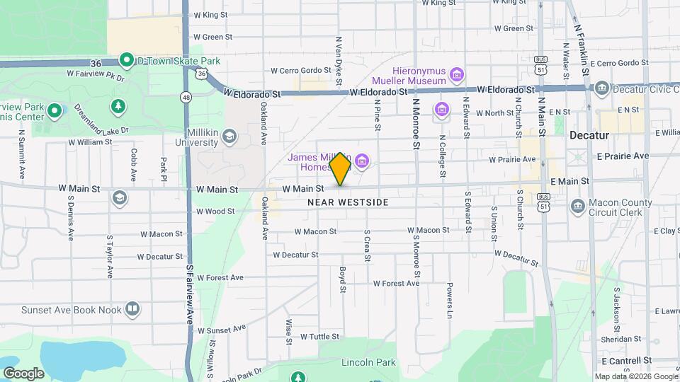 905 W Main St Map and Location Details