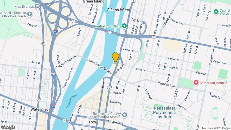 421 River St Mapa y Detalles de la Ubicación