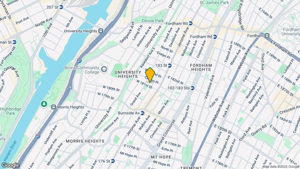 21-29 W 181st St Map and Location Details