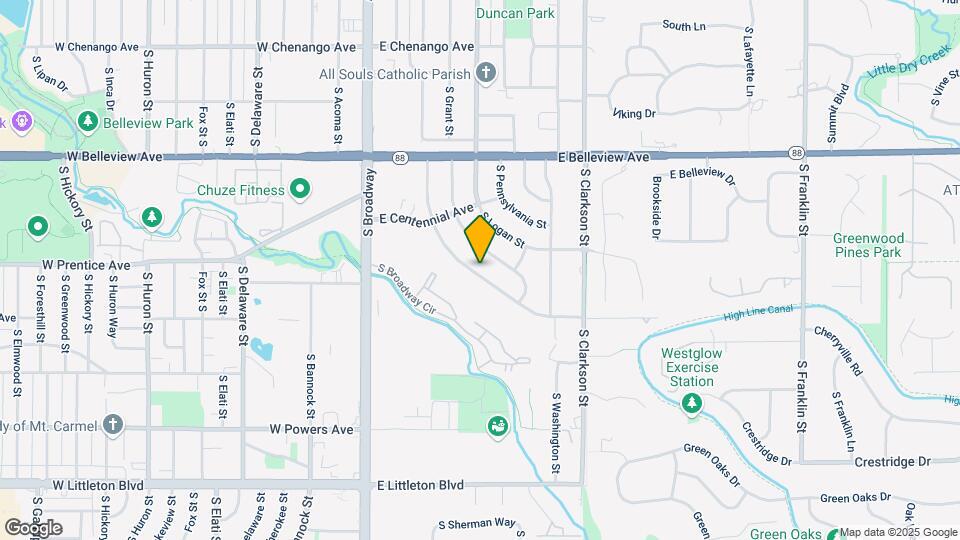 5320 S Sherman St Mapa y Detalles de la Ubicación