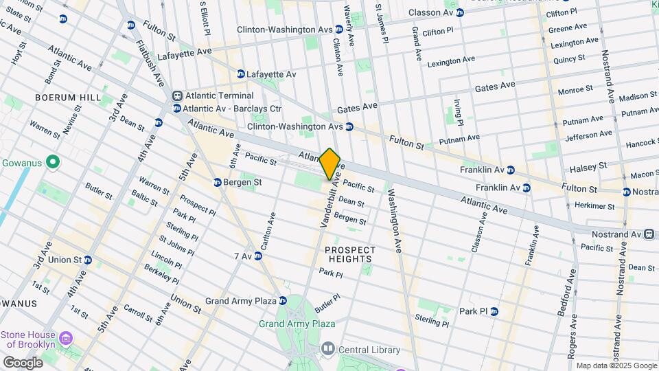 550 Vanderbilt Mapa y Detalles de la Ubicación