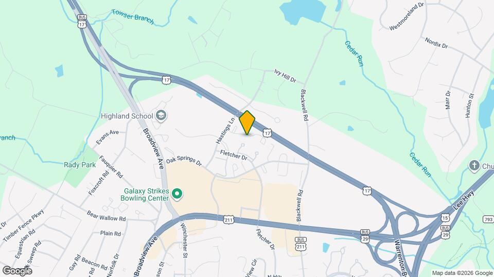 134 Oak Tree Ln Map and Location Details