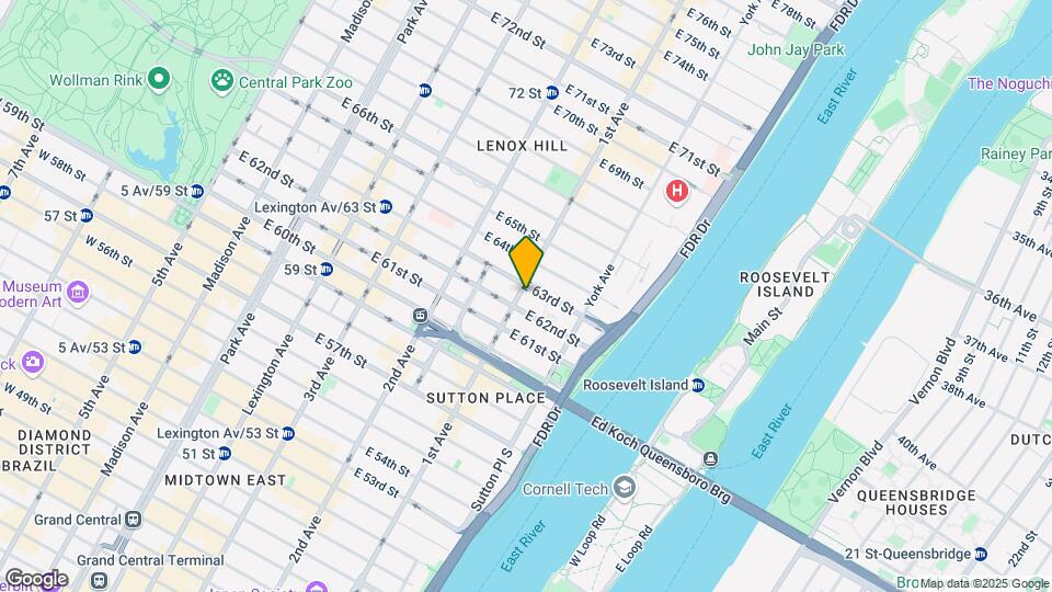 1140 1st Ave Map and Location Details